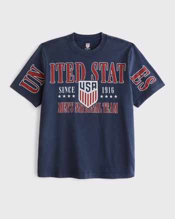 U.S. Soccer Graphic Oversized Tee from Abercrombie & Fitch - $50