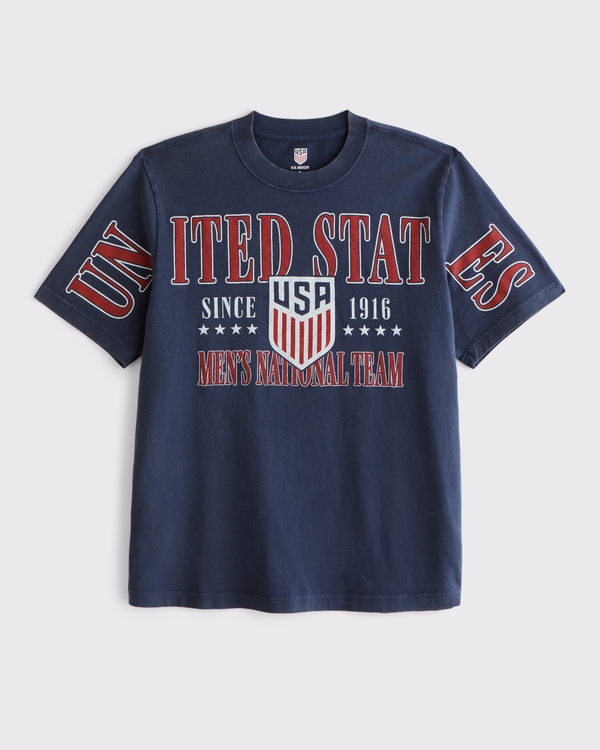 U.S. Soccer Graphic Oversized Tee, Sapphire view 1