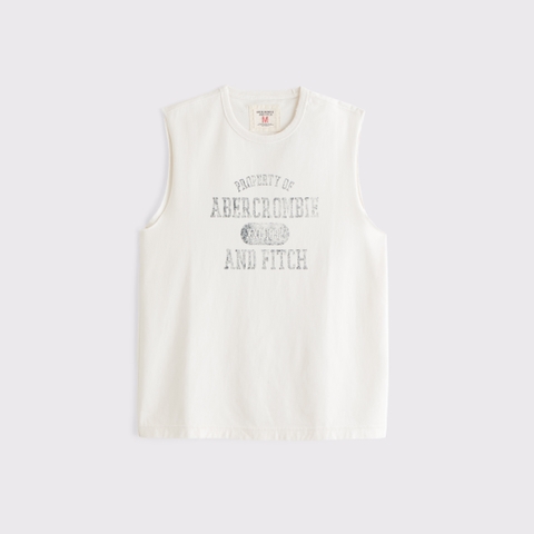 Мужские топы Abercrombie & Fitch Premium Heavyweight Logo Tank