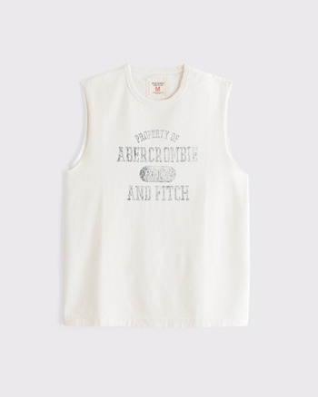 Premium Heavyweight Logo Tank from Abercrombie & Fitch - $35
