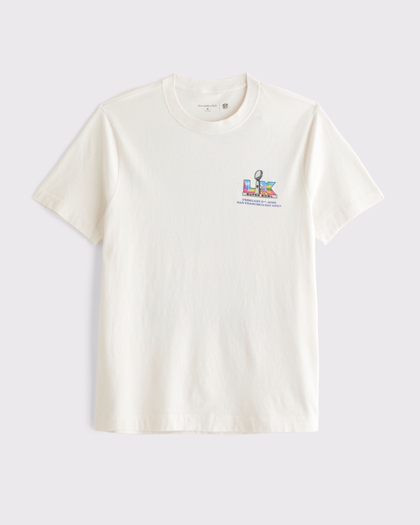 Super Bowl Graphic Tee, Cream view 2