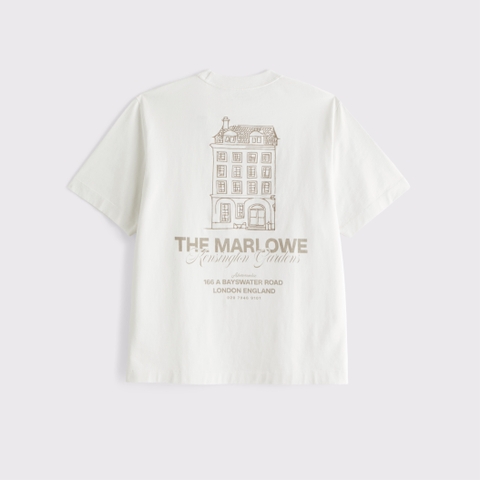 Мужские футболки Abercrombie & Fitch Premium Heavyweight 2.0 Graphic Logo Tee