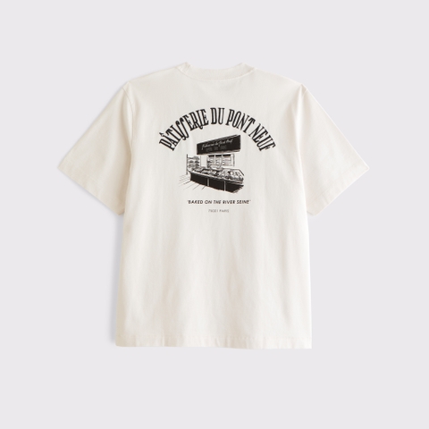 Мужские футболки Abercrombie & Fitch Paris Graphic Premium Heavyweight 2.0 Tee