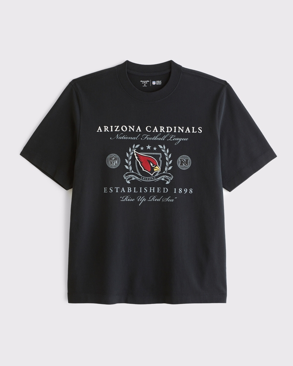 Arizona Cardinals Premium Heavyweight 2.0 Tee, Black-cardinals view 1