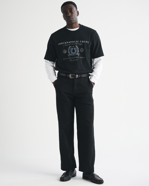 Indianapolis Colts Premium Heavyweight 2.0 Tee, Black-colts view 2
