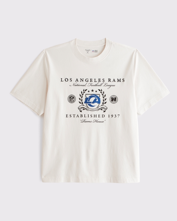 Los Angeles Rams Premium Heavyweight 2.0 Tee, Cream-rams view 1
