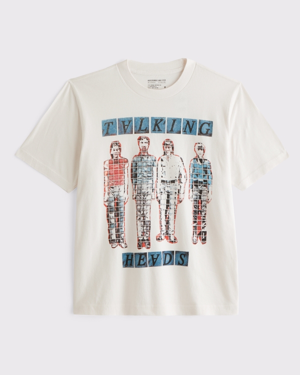 Talking Heads Graphic Tee, Cream view 1