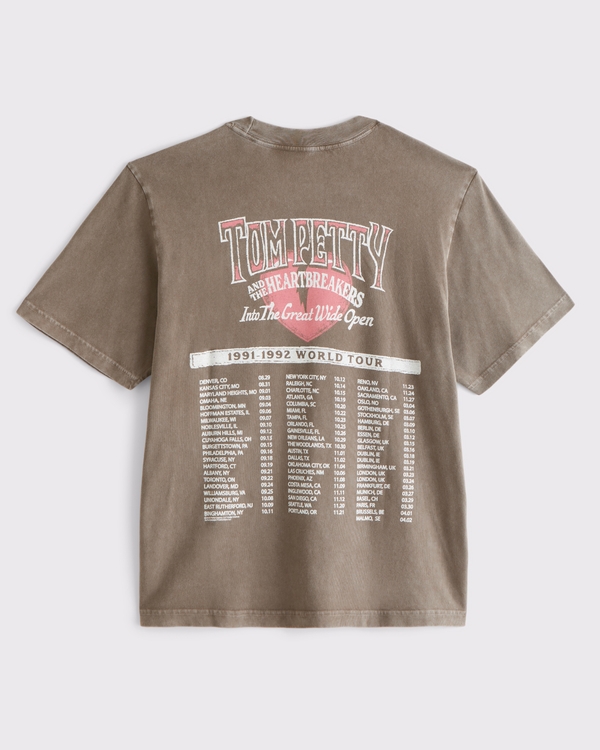 Tom Petty Graphic Tee, Gray Brown view 1