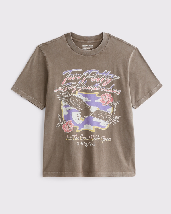 Tom Petty Graphic Tee, Gray Brown view 1