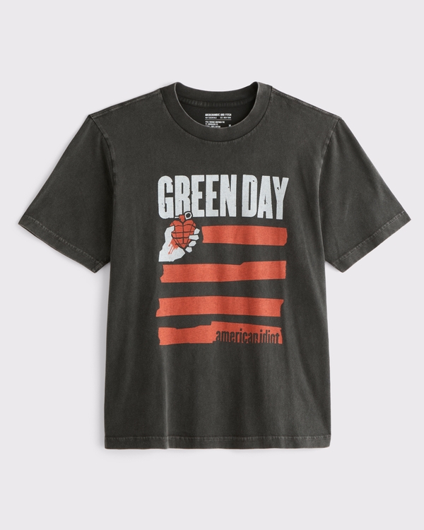 Green Day Graphic Tee, Black view 1