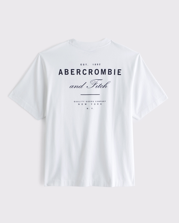 Premium Heavyweight 2.0 Logo Tee, White view 1