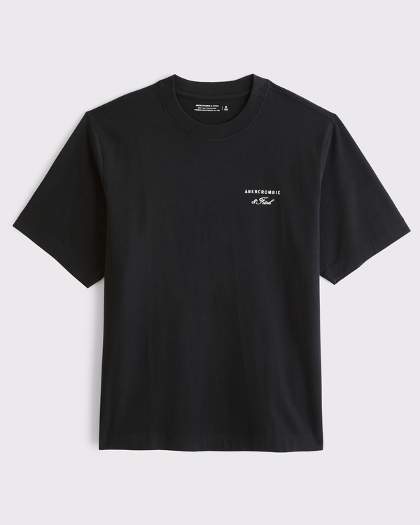 Premium Heavyweight 2.0 Logo Tee, Black view 1