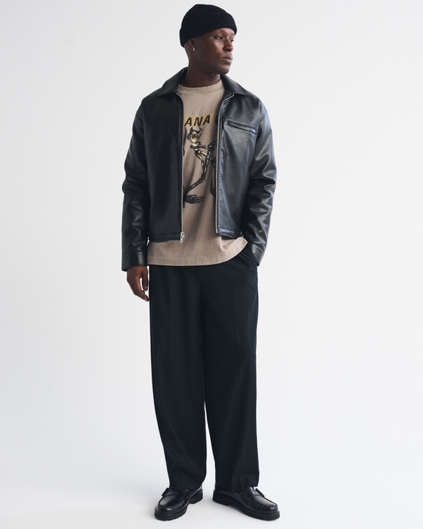Nirvana Long-Sleeve Premium Heavyweight 2.0 Graphic Tee, Taupe view 2