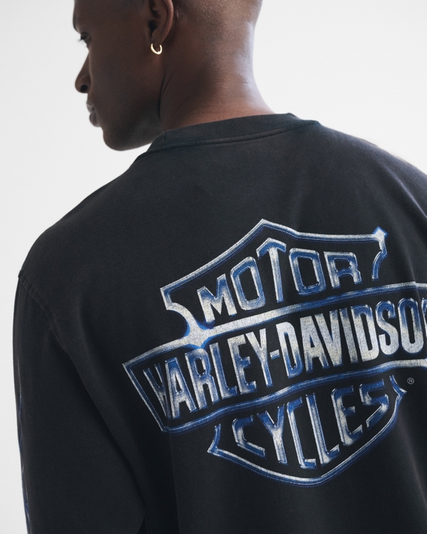 Harley-Davidson Long-Sleeve Premium Heavyweight 2.0 Tee, Black view 1