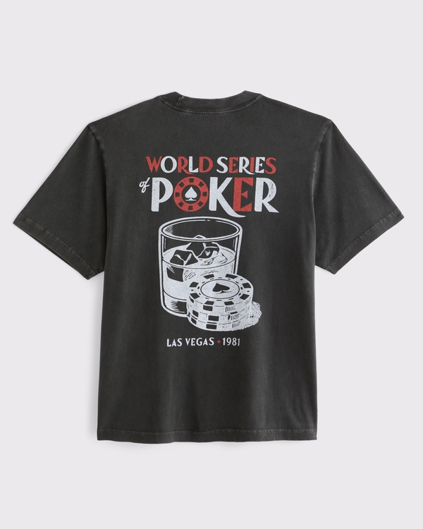 World Series of Poker Vintage-Inspired Tee, Black Print view 1