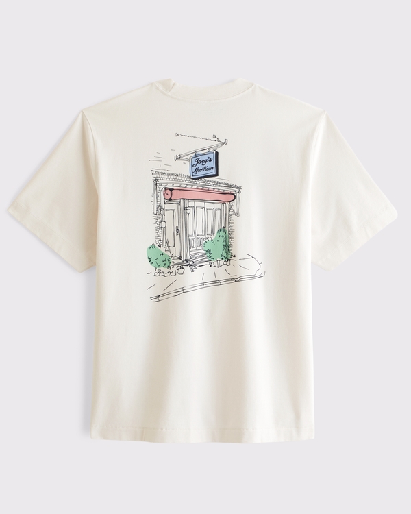 Premium Heavyweight 2.0 Tee, Cream view 1