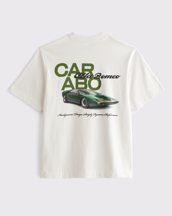 Alfa Romeo Premium Heavyweight 2.0 Tee, Cream view 1