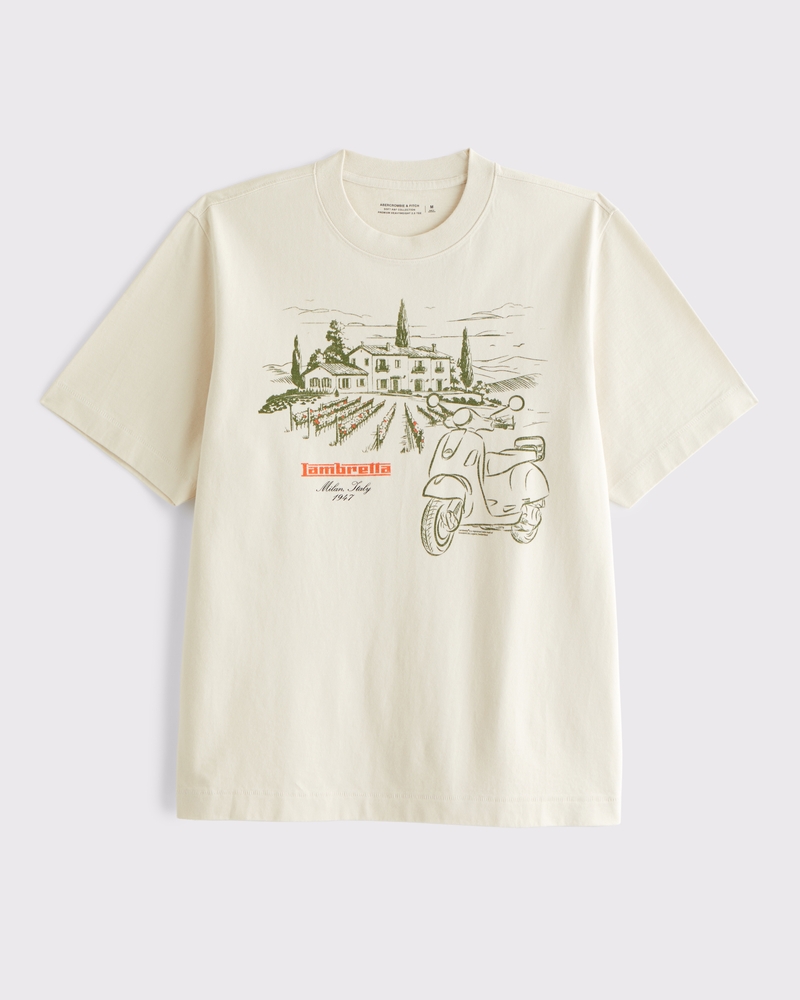 Men's Lambretta Premium Heavyweight 2.0 Graphic Tee | Men's Tops