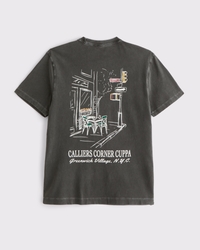 Camiseta con estampa de Coffe Shop