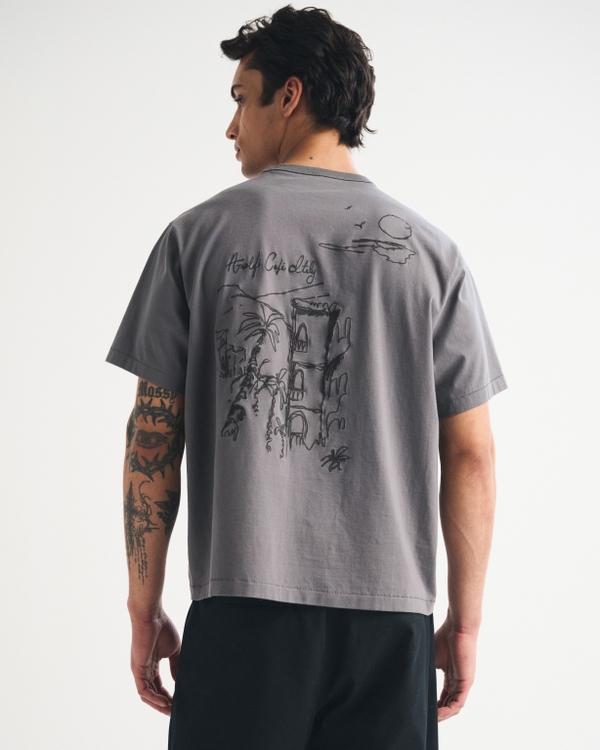 Men's Boxy Graphic Tee | Men's Tops | Abercrombie.com