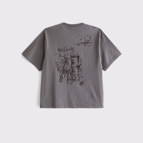 Мужские футболки Abercrombie & Fitch Boxy Graphic Tee