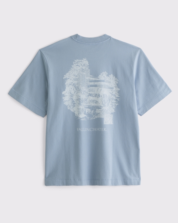 Fallingwater Premium Heavyweight 2.0 Tee, Faded Blue view 1