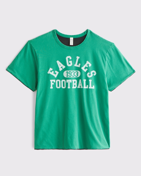 Philadelphia Eagles Home & Away Reversible Tee, Green - Eagles view 1