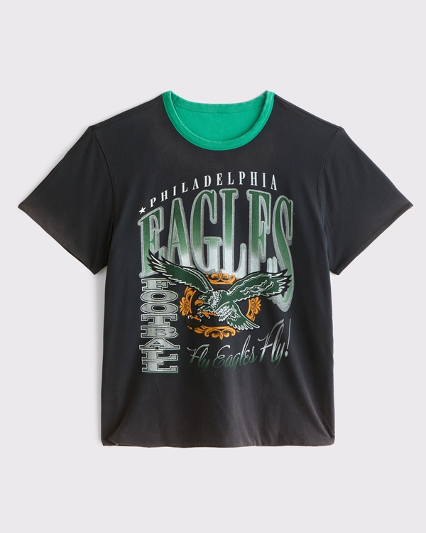 Philadelphia Eagles Home & Away Reversible Tee, Green - Eagles view 2