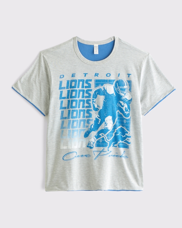 Detroit Lions Home & Away Reversible Tee, Blue - Lions view 1
