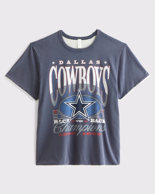 Dallas Cowboys Home & Away Reversible Tee, Sapphire - Cowboys view 1