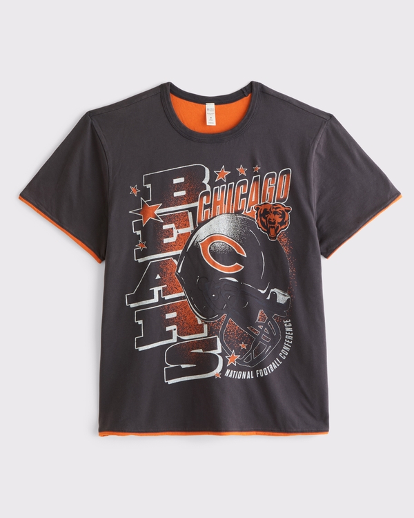 Chicago Bears Home & Away Reversible Tee, Dark Purple - Bears view 1