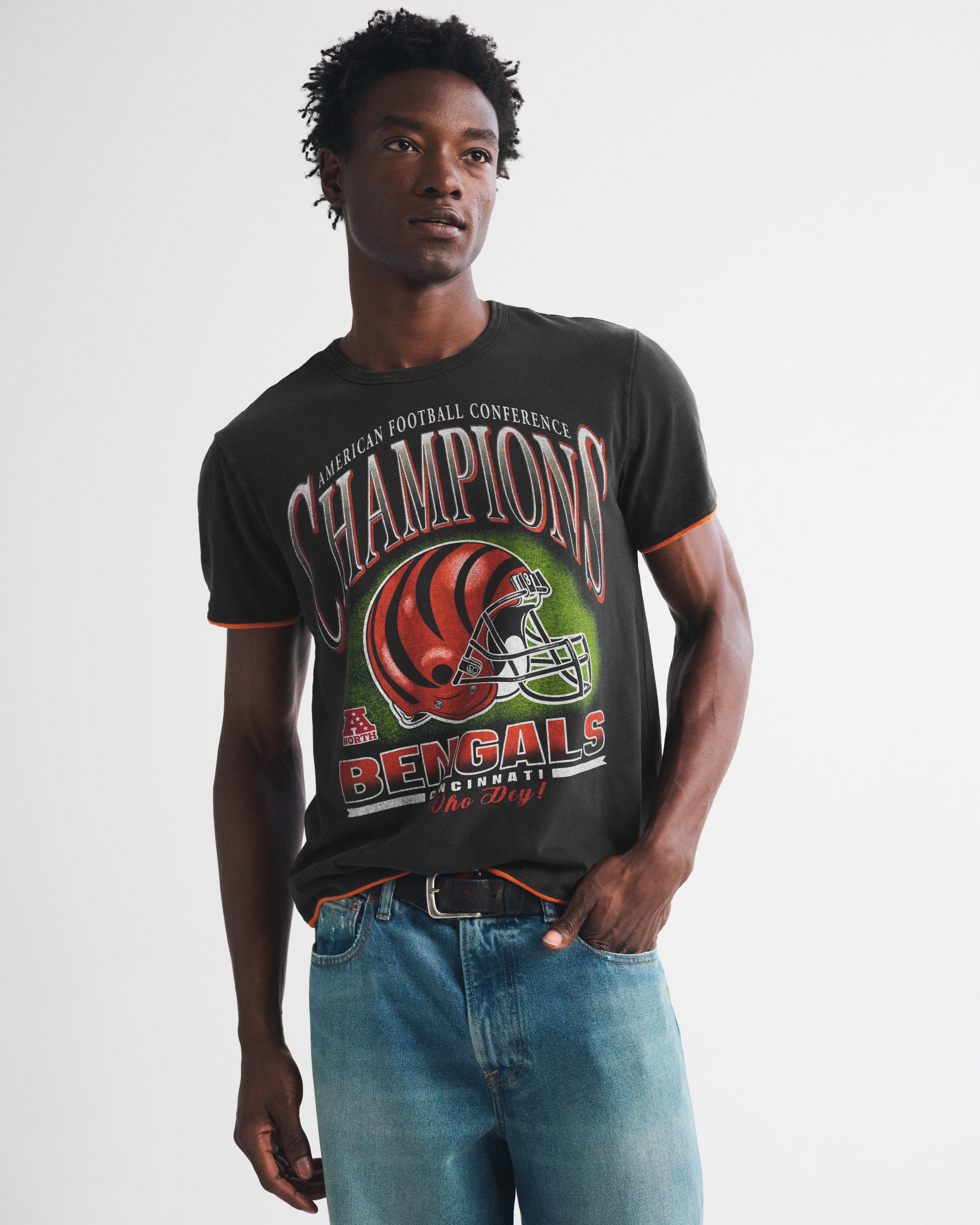 Мужская футболка Abercrombie & Fitch Chicago Bears Home & Away Reversible, цвет: Чёрный, вариант 1 — фото 2