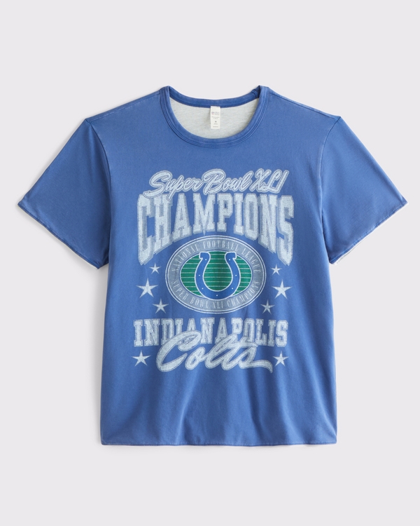 Indianapolis Colts Home & Away Reversible Tee, Blue - Colts view 1