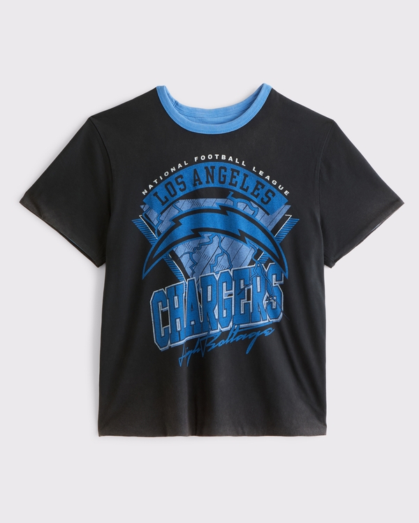 Los Angeles Chargers Home & Away Reversible Tee, Blue - Chargers view 2