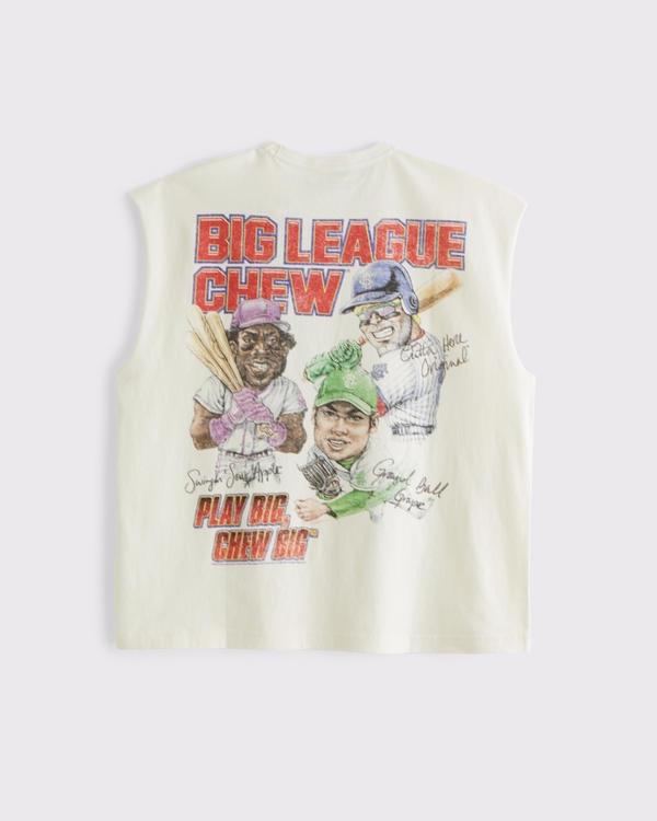 Big League Chew Vintage-Inspired Graphic Tank, Cream view 1