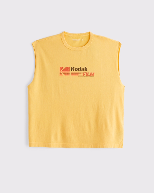 Kodak Vintage-Inspired Graphic Tank, Dark Yellow view 1