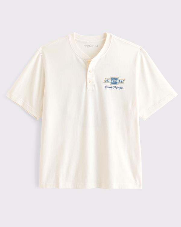 Chevrolet Vintage-Inspired Graphic Henley Tee