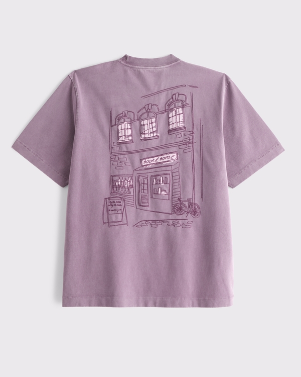 Premium Heavyweight 2.0 Graphic Tee, Purple view 1