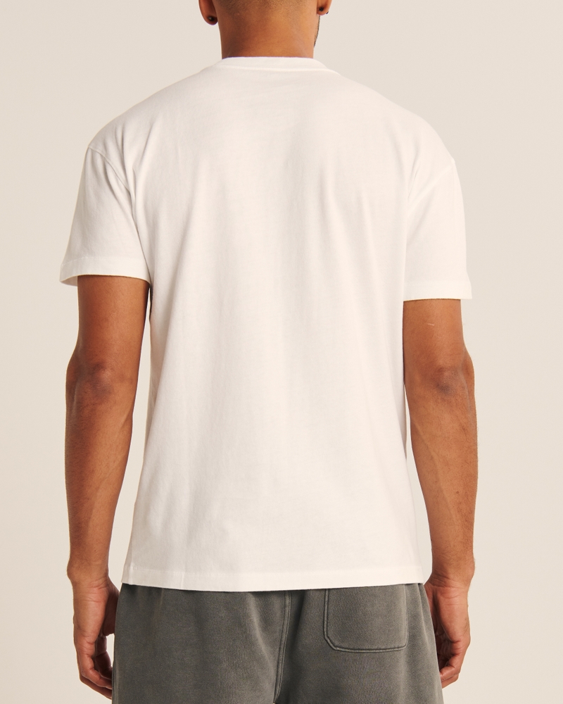 Hollister California White Scoop Neck T-Shirt Medium Tee Large