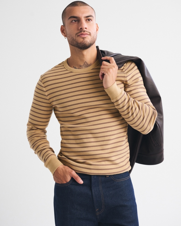 Long-Sleeve Essential Slim Ribbed Tee