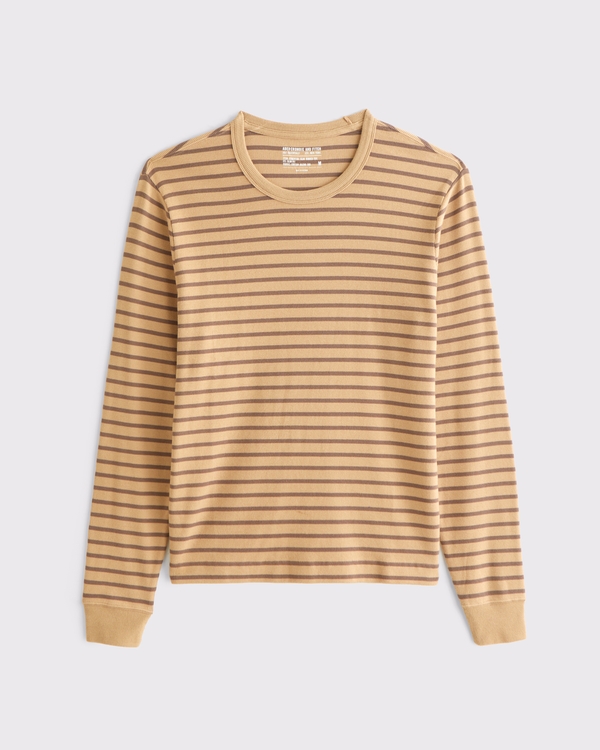 Long-Sleeve Essential Slim Ribbed Tee