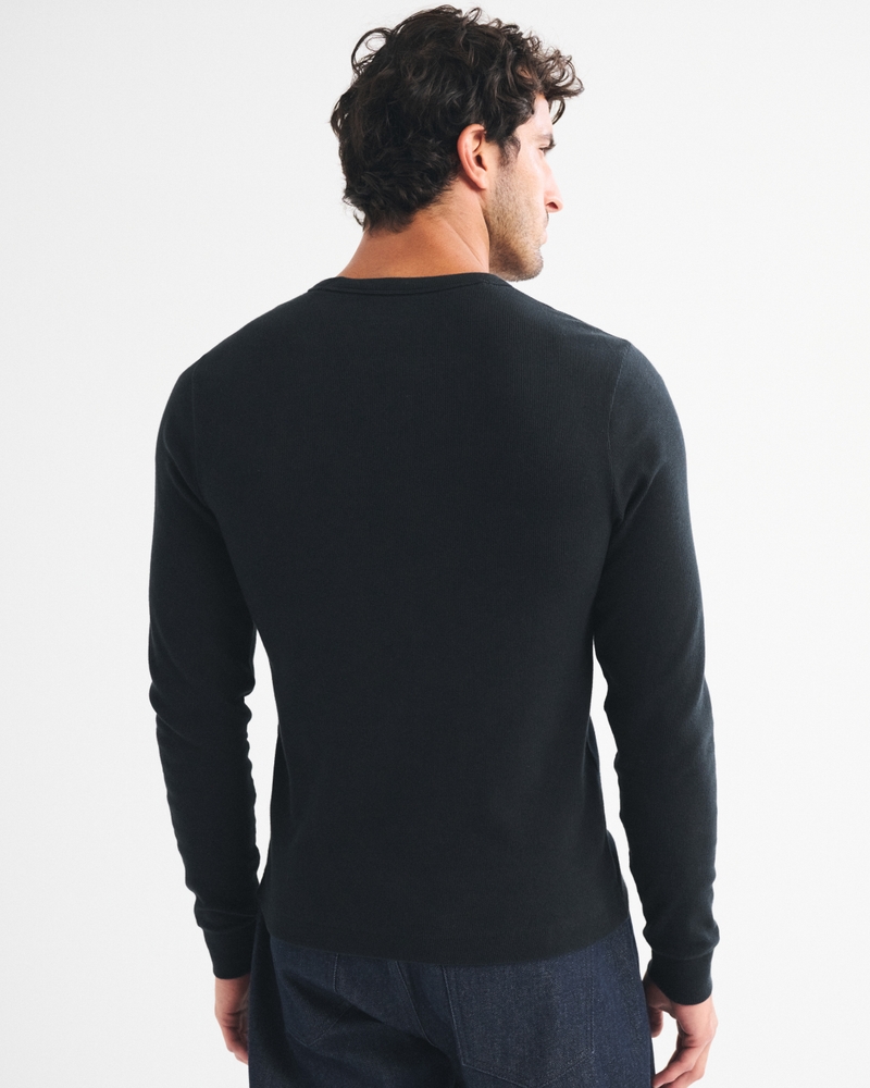 Long-Sleeve Essential Slim Ribbed Tee - thumbnail 5