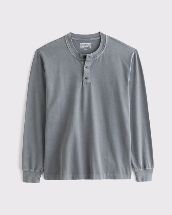 Premium Heavyweight 2.0 Henley, Cool Gray view 1