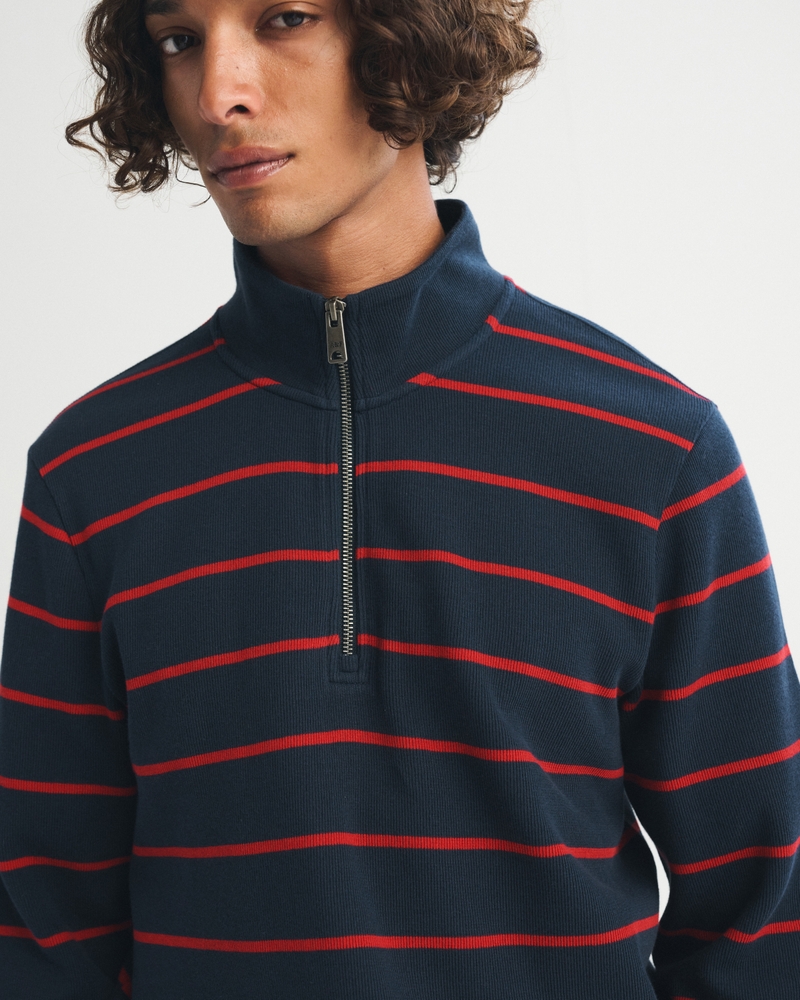 100% Cotton French Rib Half-Zip - thumbnail 6