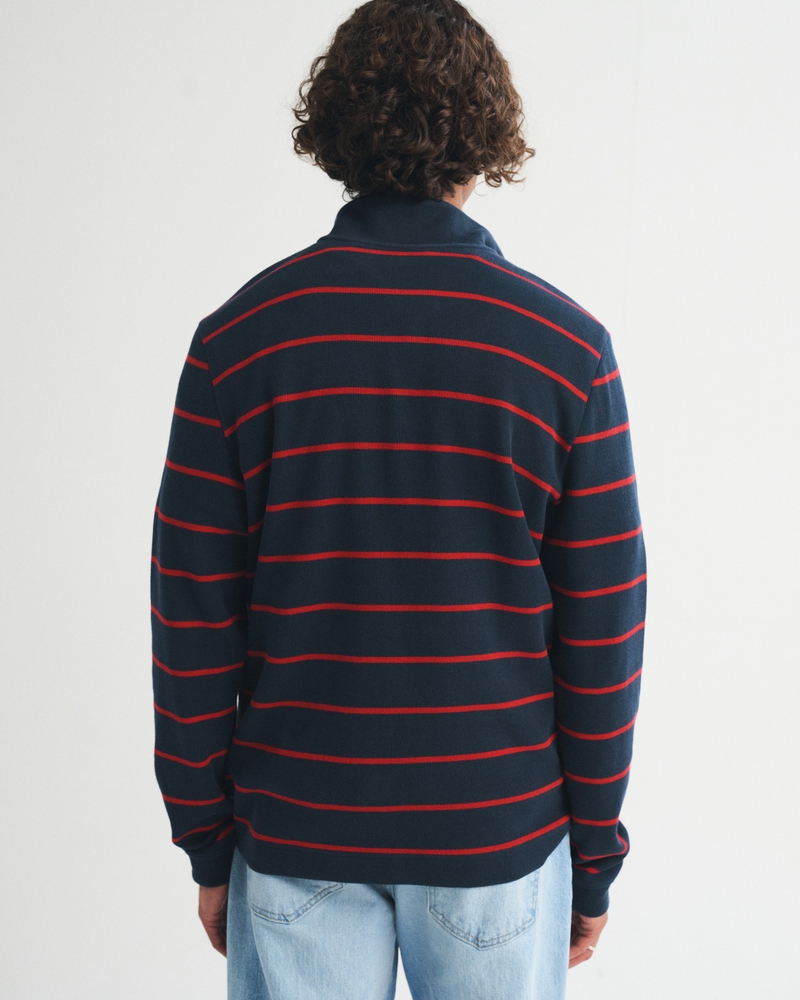 100% Cotton French Rib Half-Zip - thumbnail 7