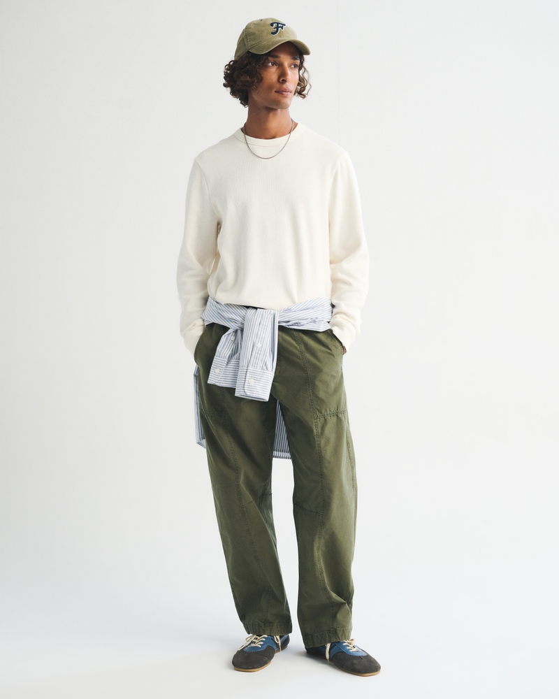 100% Cotton Long-Sleeve French Rib Tee - thumbnail 4