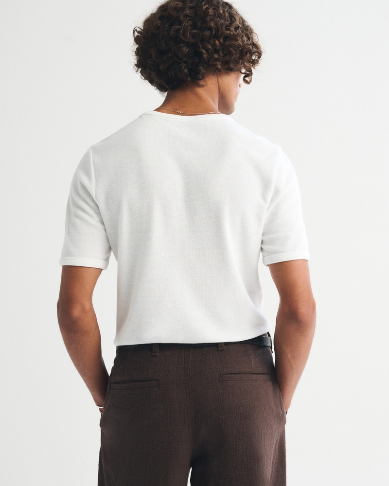 Slim Micro-Waffle Tee - thumbnail 6