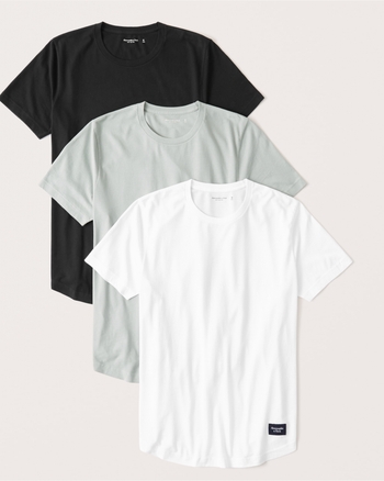 abercrombie and fitch curved hem tee
