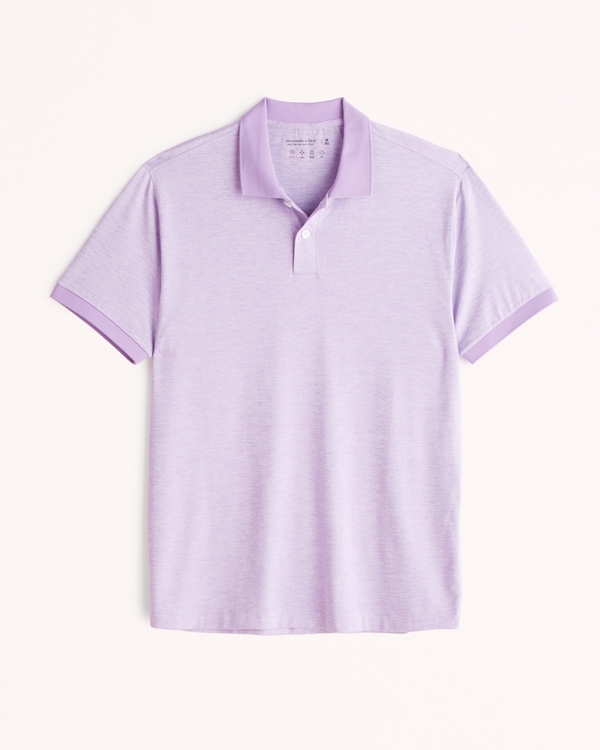 Airknit Polo, Purple Texture