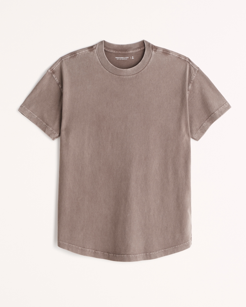 hollister curved hem tee